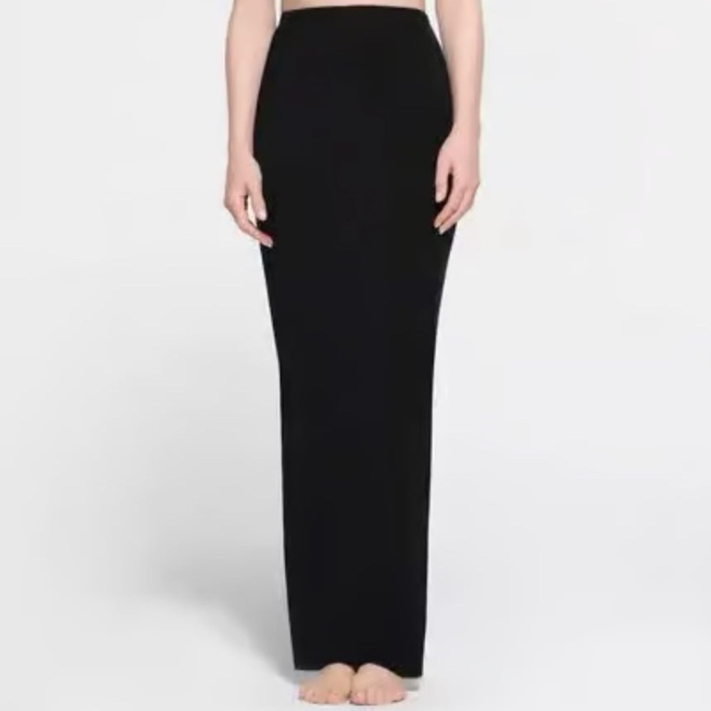 NWT Skims Summer Mesh Long Tube Skirt in Onyx Black Size 4X